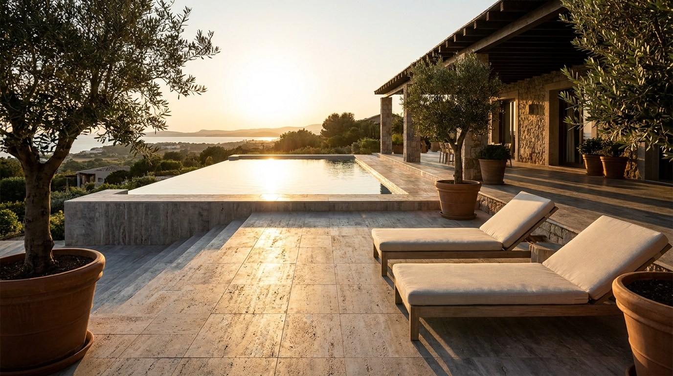 Outdoor & Pool look tiles by Marmoré