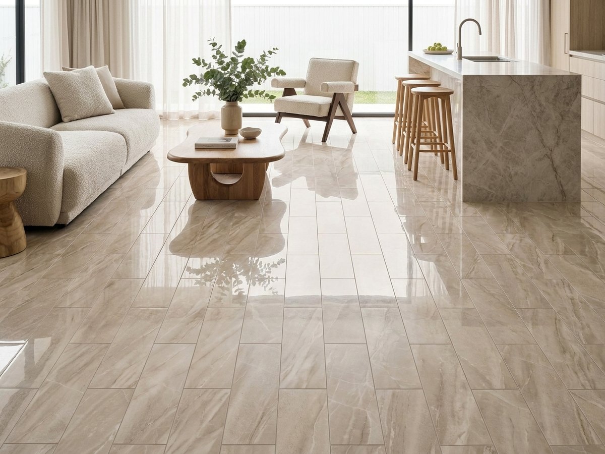 Alabaster in a room
