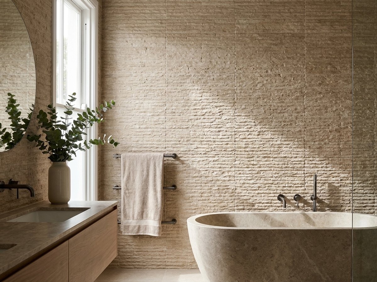 Ardesia Broccato in a room