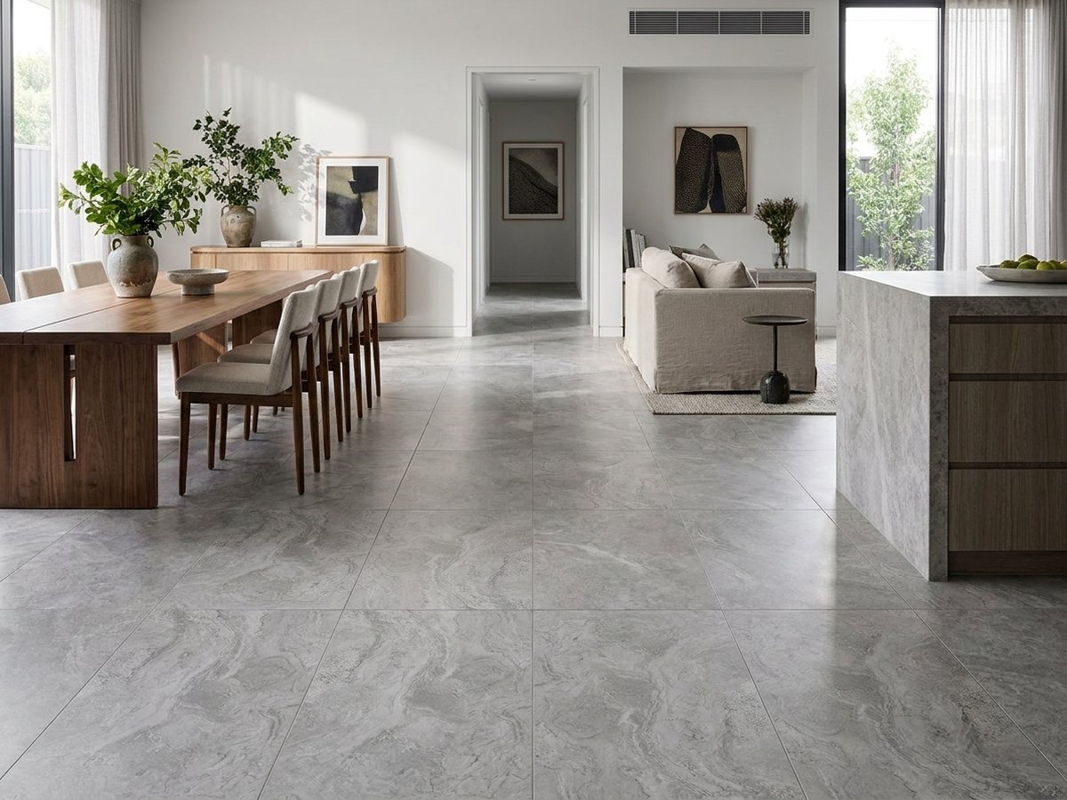Beton Eclisse in a room