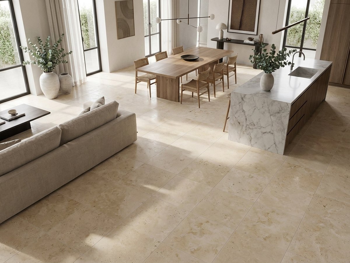 Arabescato Brezza in a room