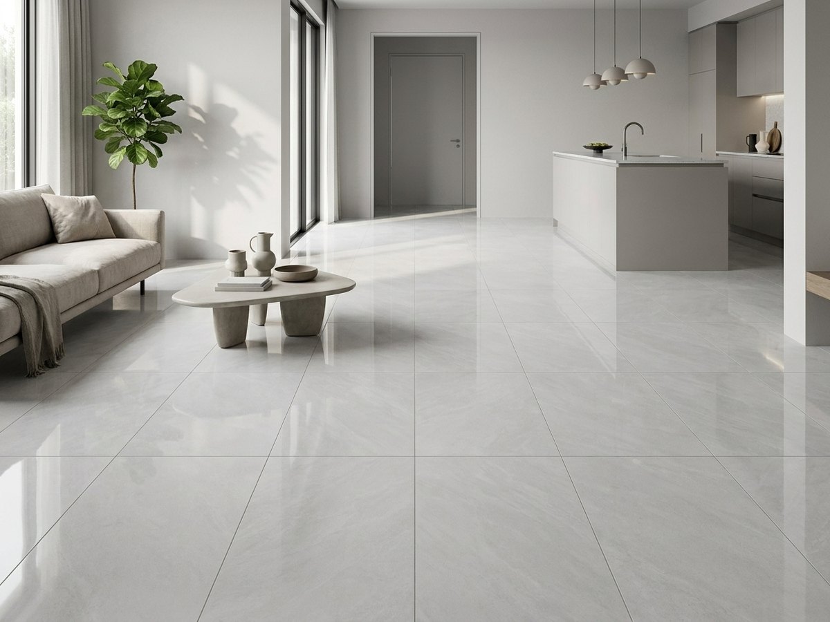 Cloud Light Grey in a room
