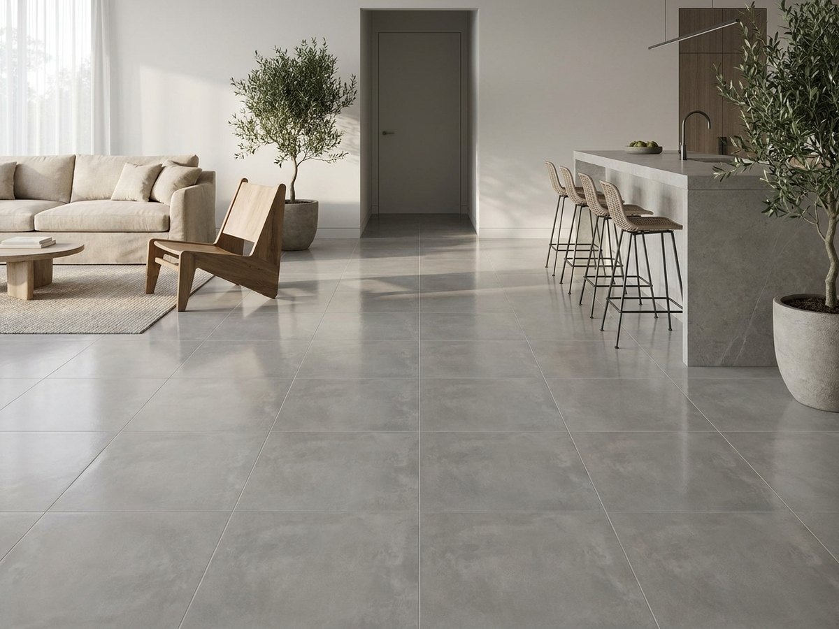 Cloud Light Grey in a room