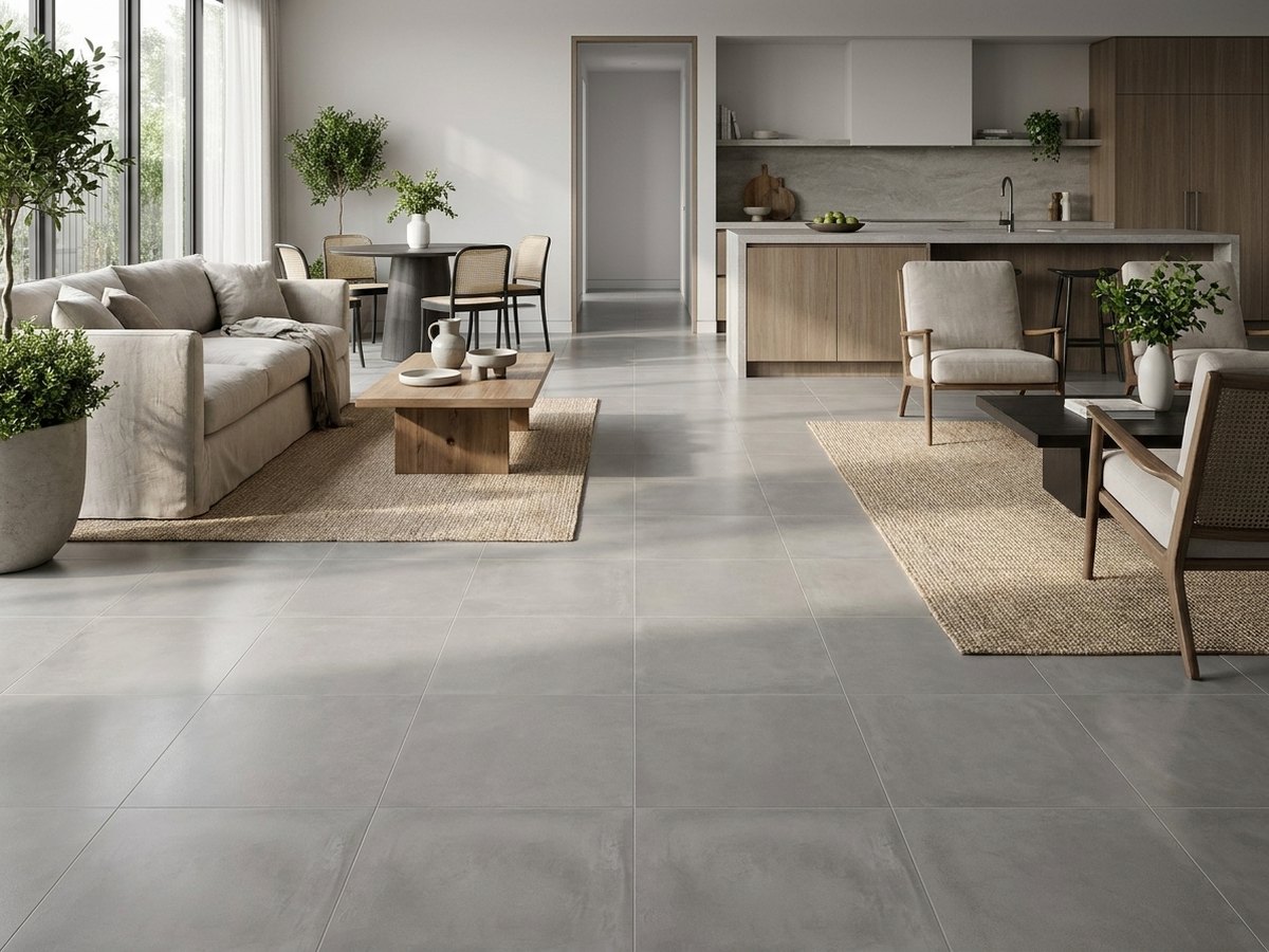 Cloud Light Grey in a room