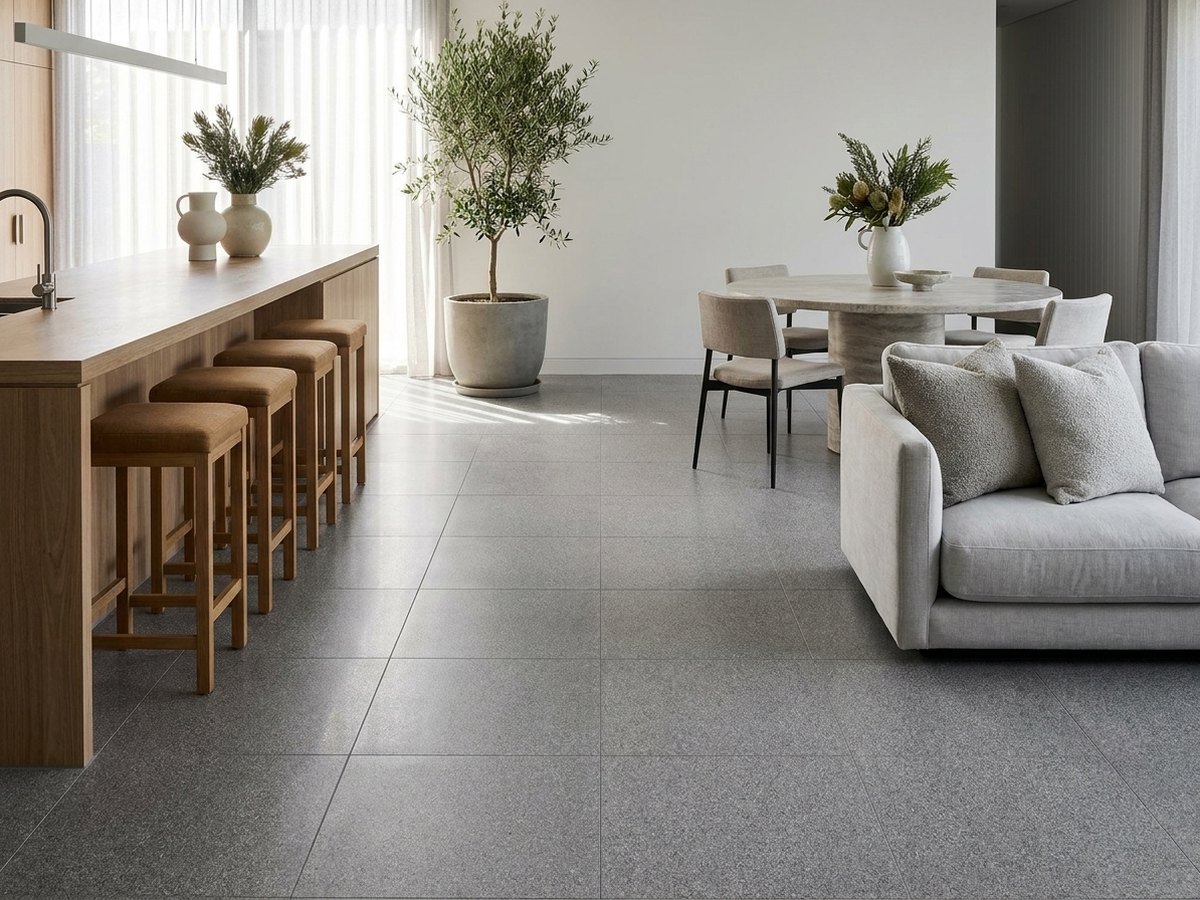 Beton Velluto in a room