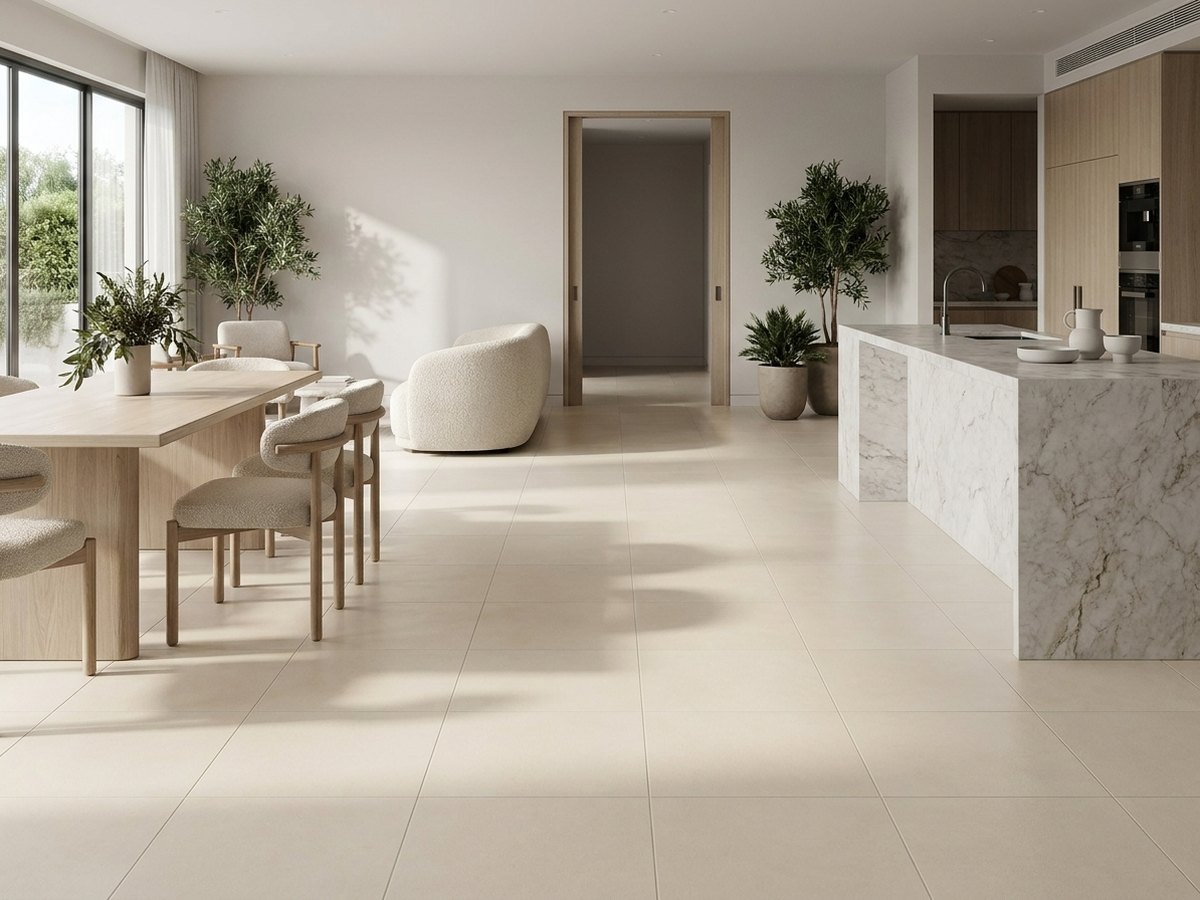 Earth Stone Sicily Beige in a room
