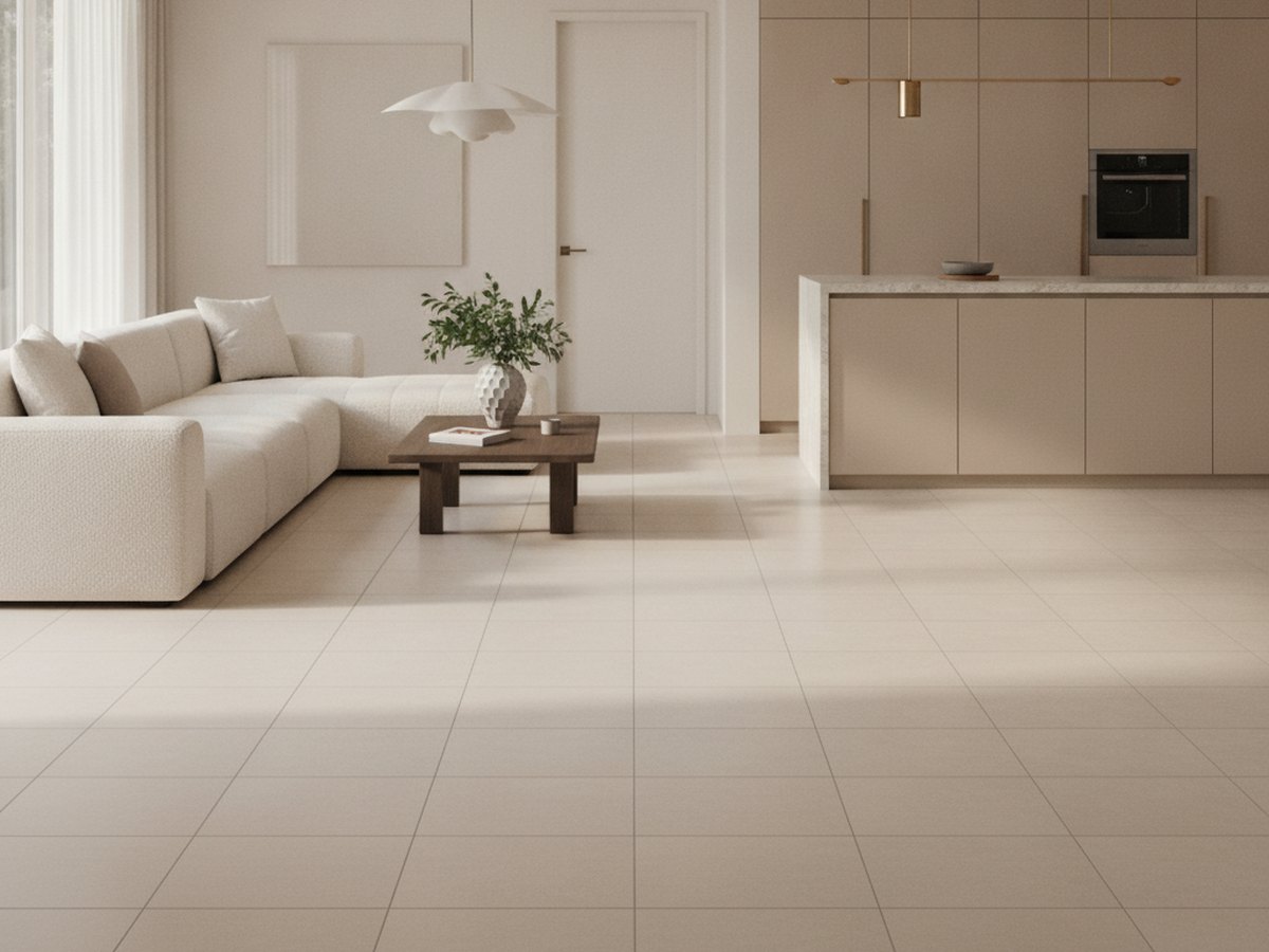 Earth Stone Talc Ivory in a room