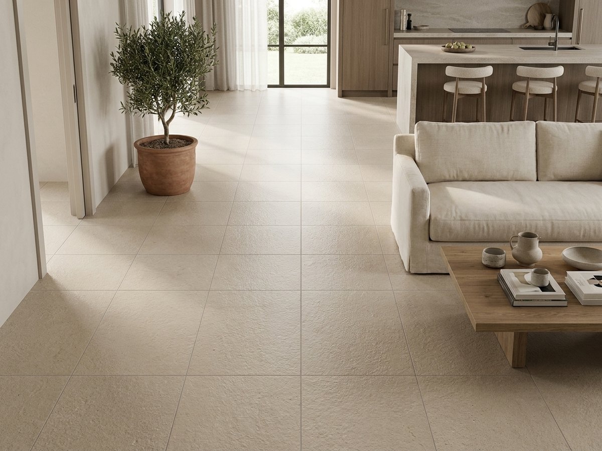 Fashion Stone Ivory in a room