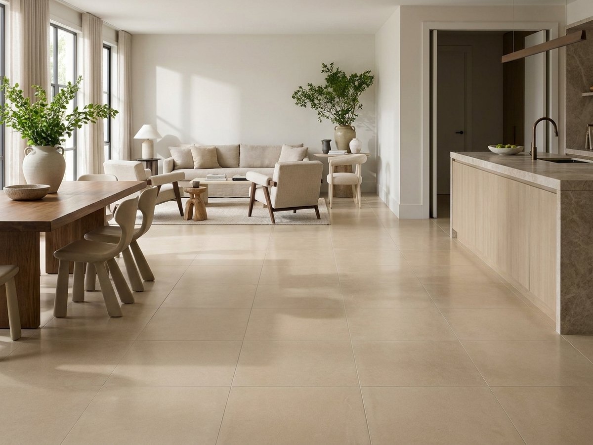 Fashion Stone Ivory in a room