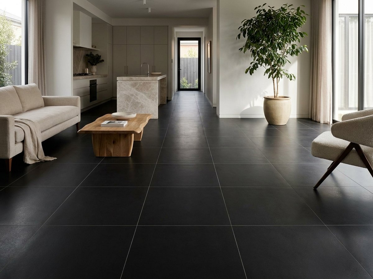 Fusion Stone Black in a room