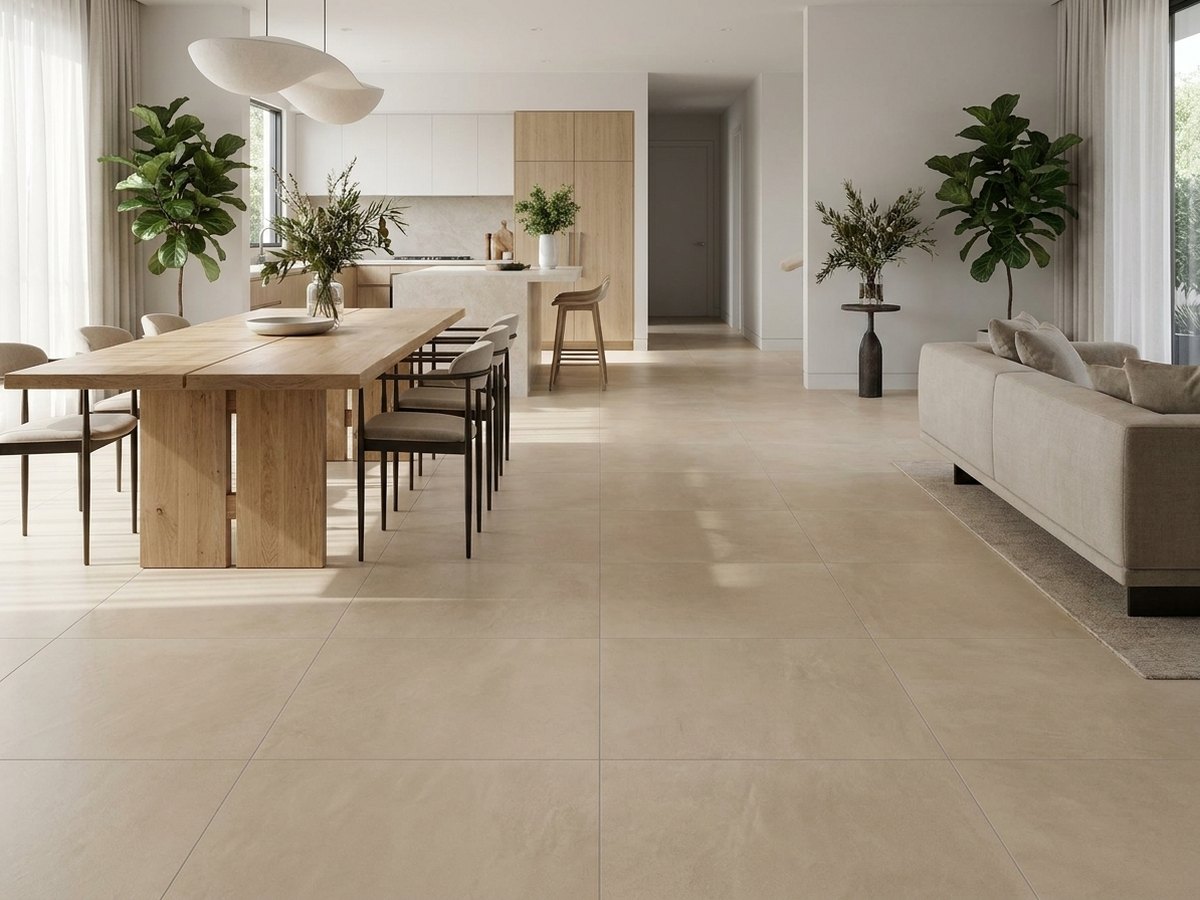Fusion Stone Ivory in a room