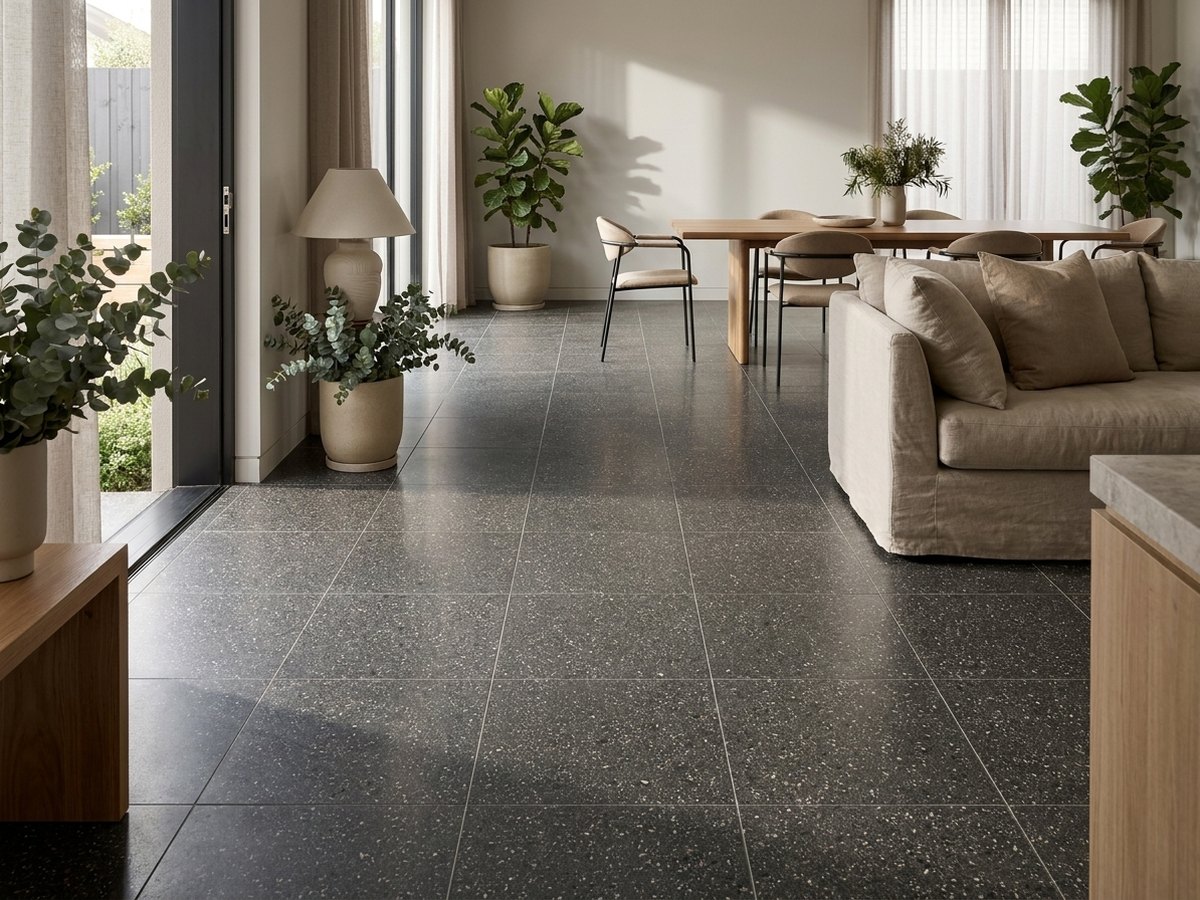Galaxy Dark Grey in a room