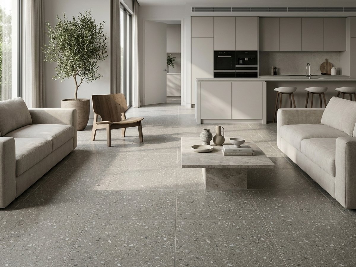 Galaxy Light Grey in a room