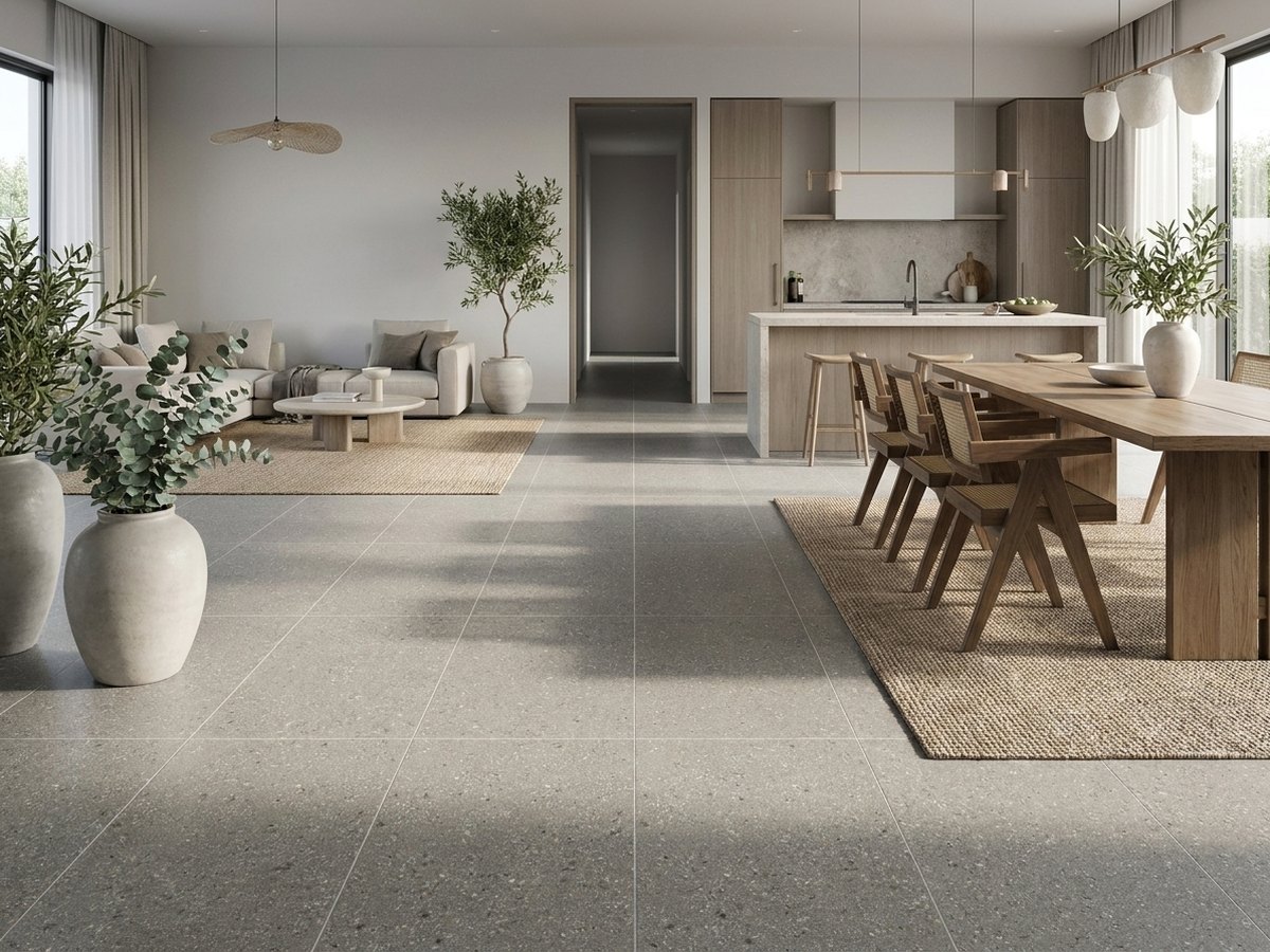 Galaxy Light Grey in a room