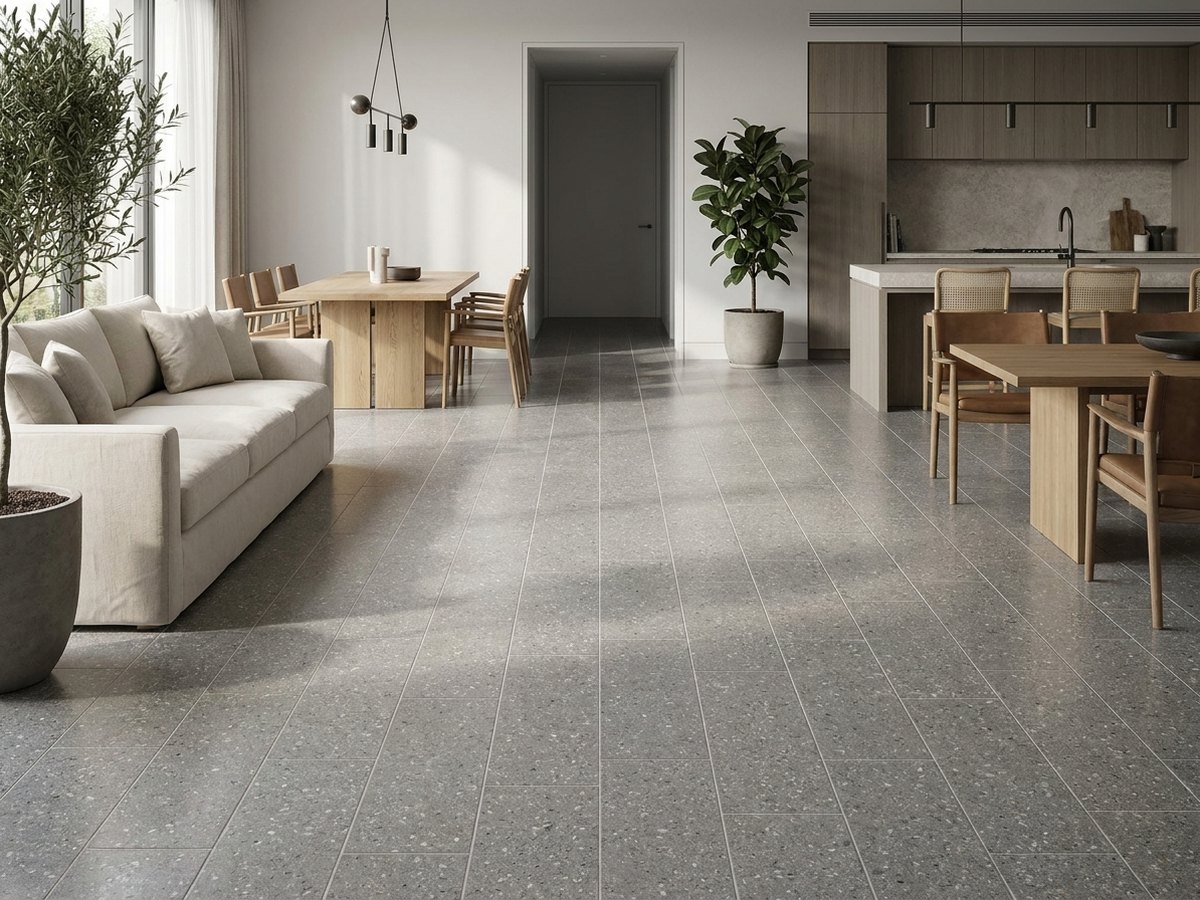 Galaxy Light Grey in a room