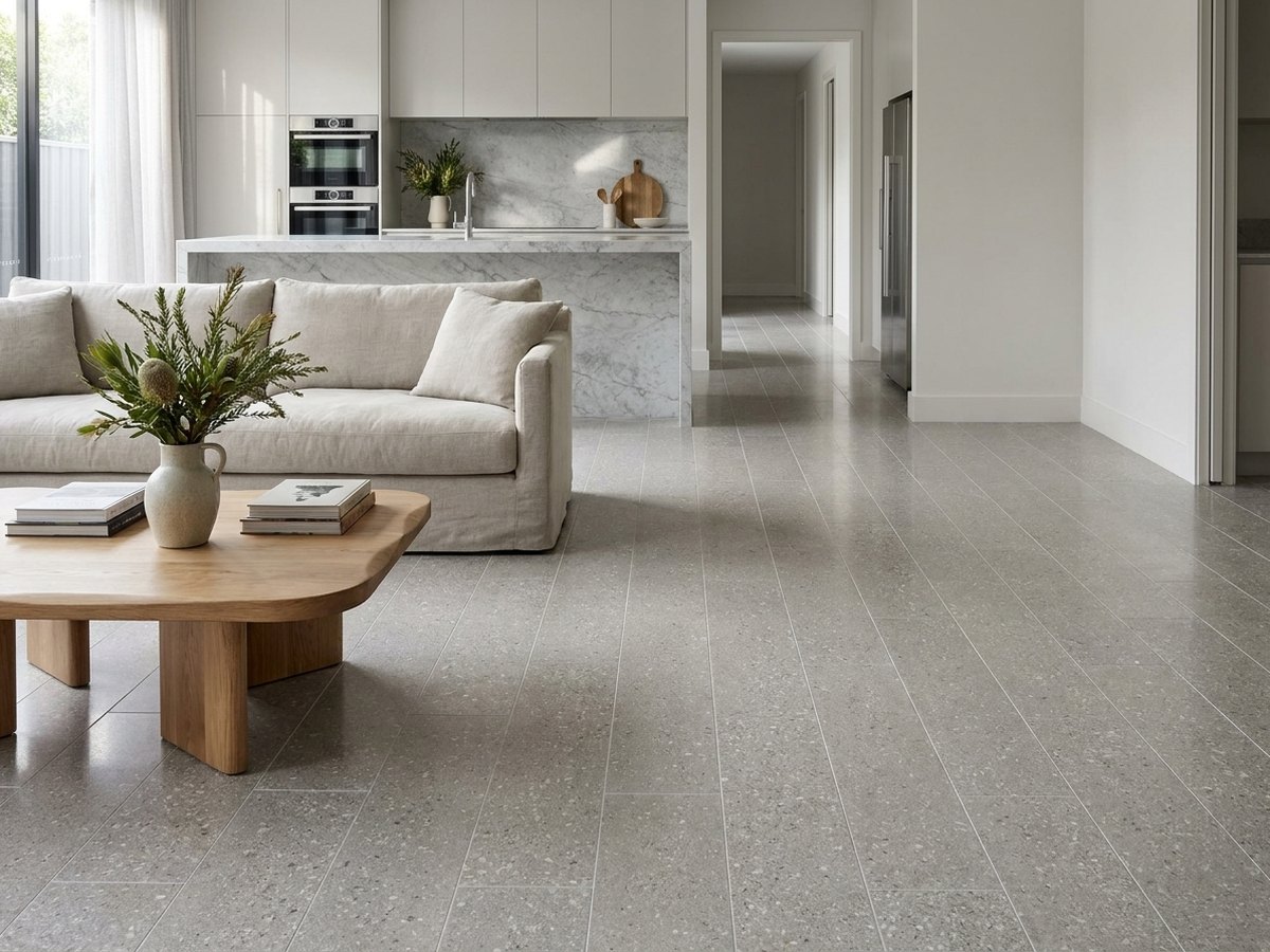 Galaxy Light Grey in a room