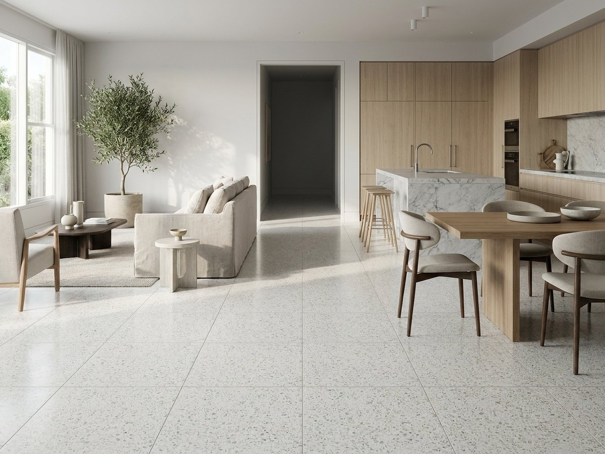Galaxy White in a room