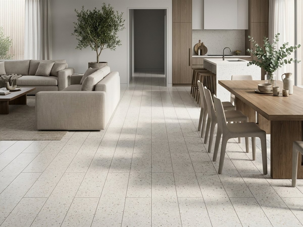 Galaxy White in a room