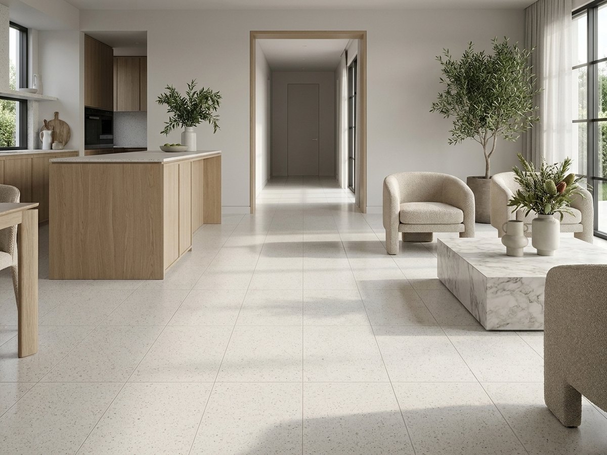 Galaxy White in a room