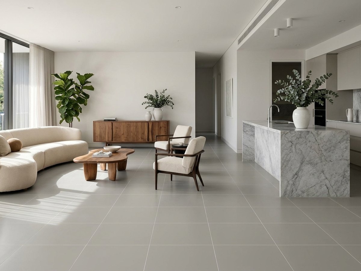 Grigio Eterno in a room