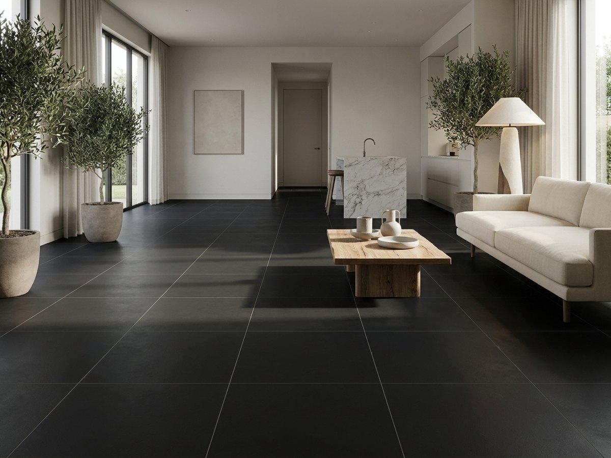 Lapidius Stone Black in a room