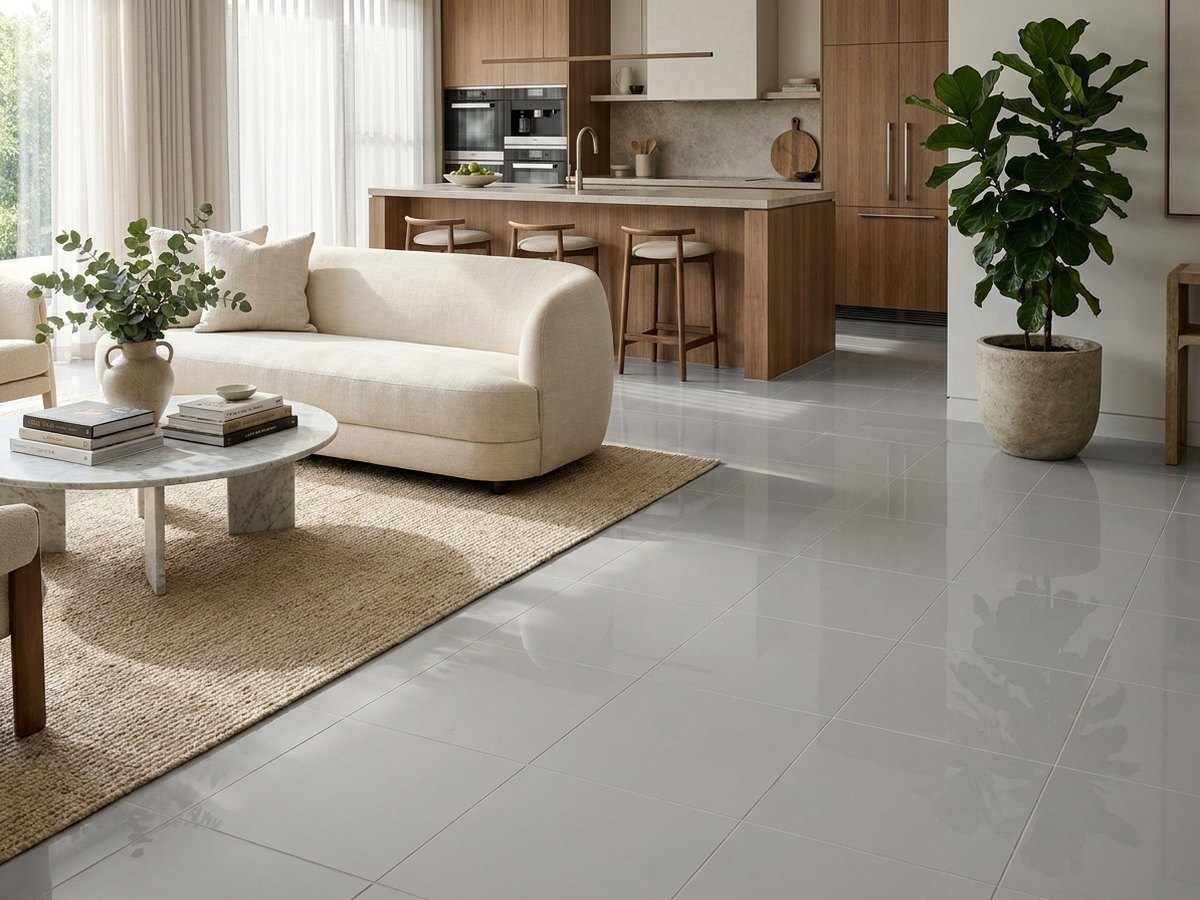 Bianco Madreperla in a room