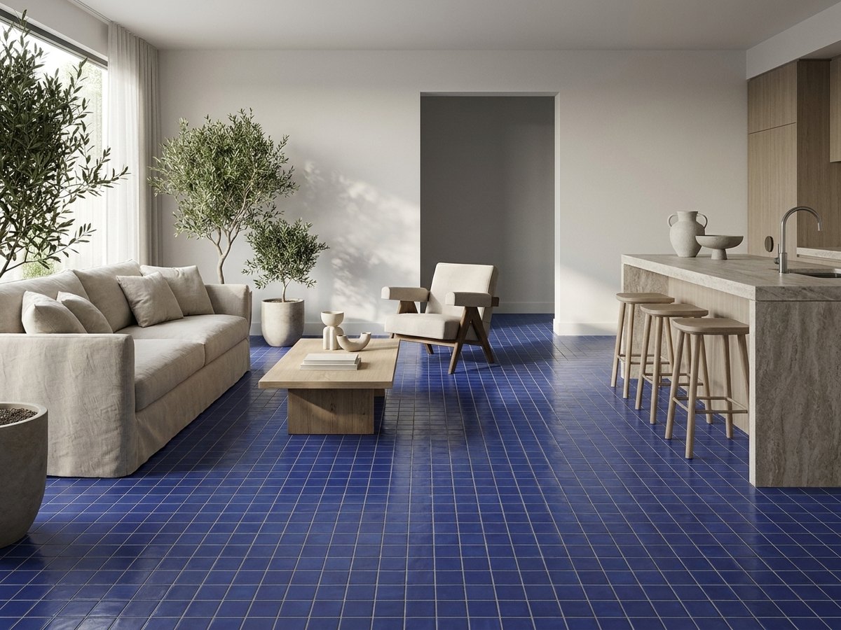Lisa Dark Blue in a room