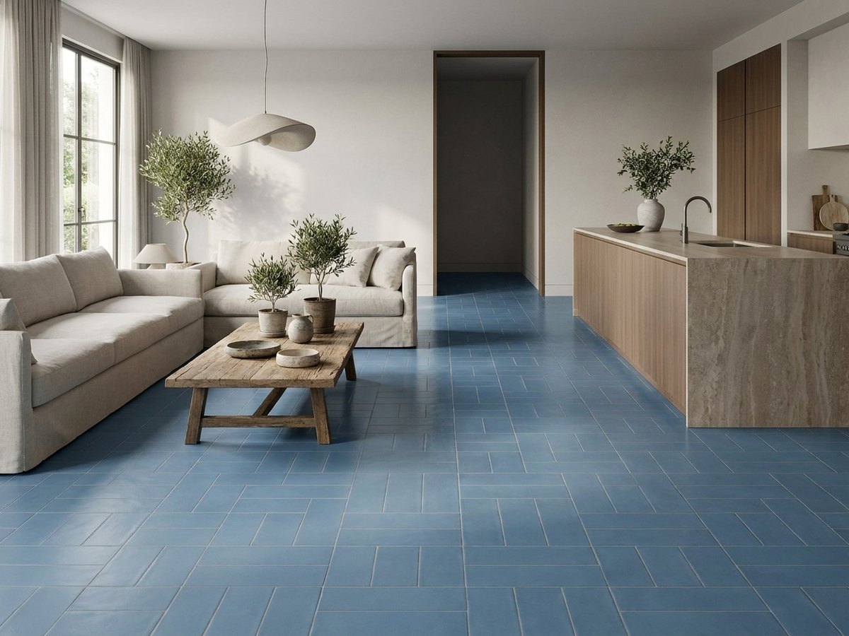 Metro Sky Blue Decor in a room
