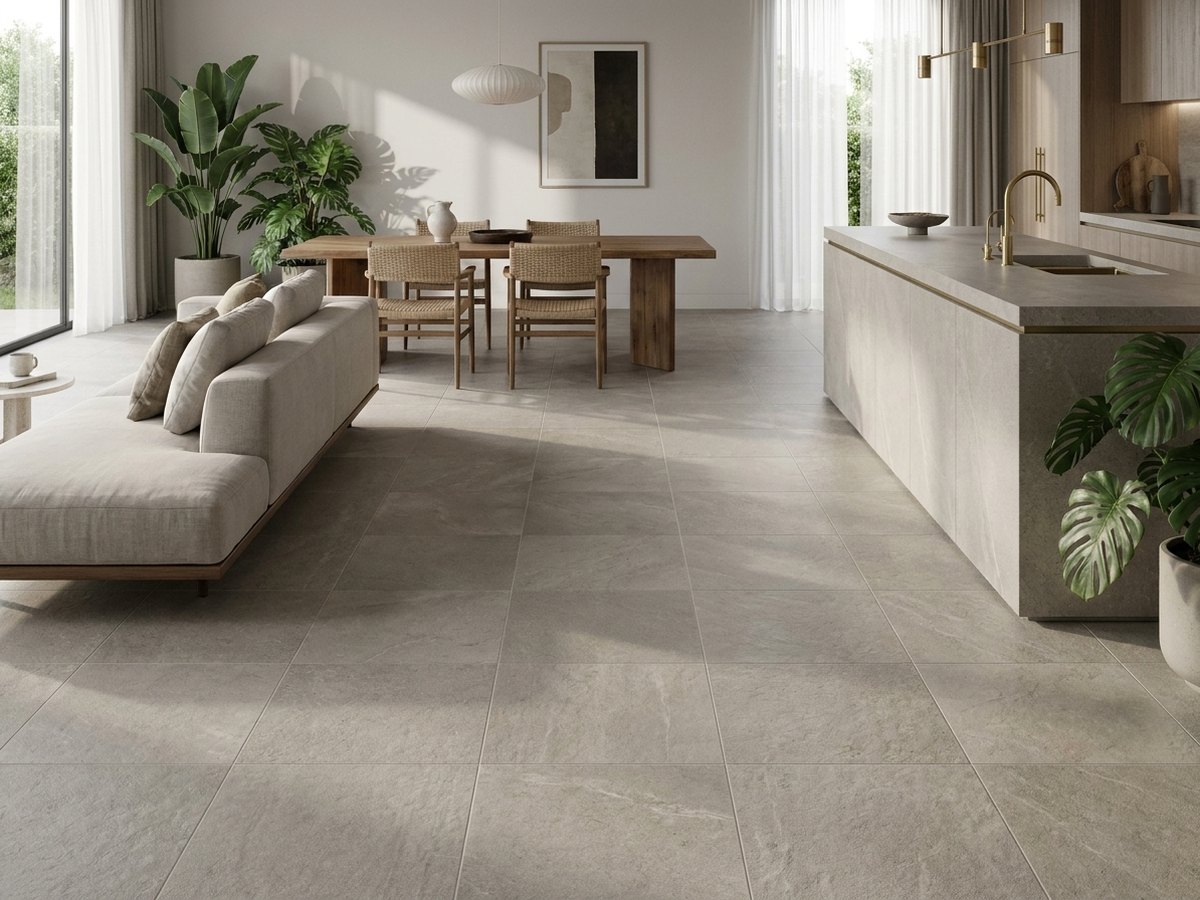 Quarzo Broccato in a room