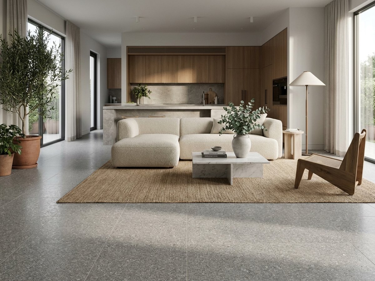 Granito Alba in a room