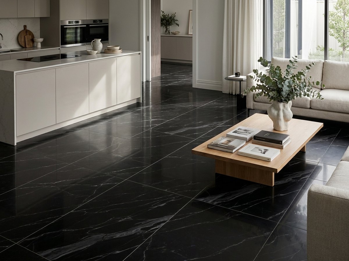 Onyx Canvas Black in a room