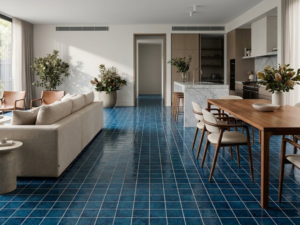 Penta Arrecife Blue in a room