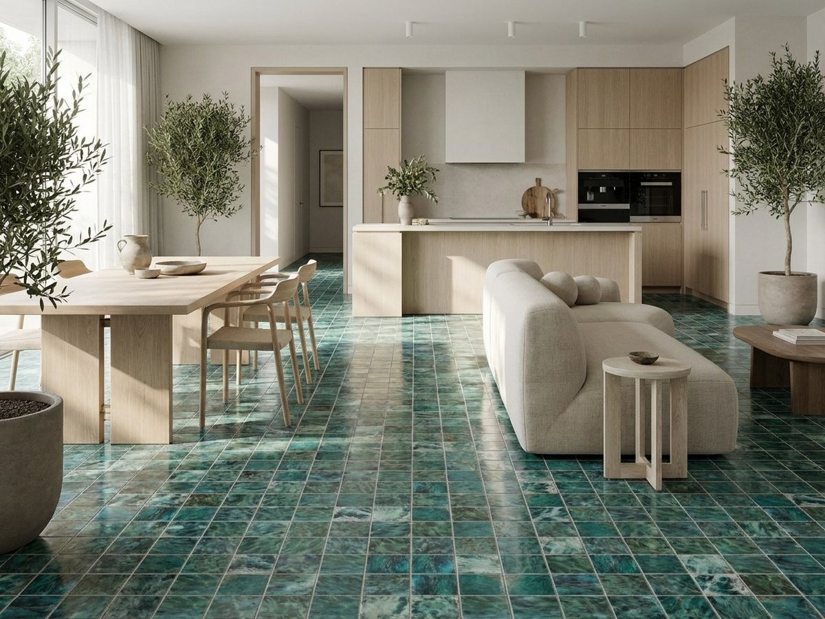 Penta Azalea Olive Green in a room