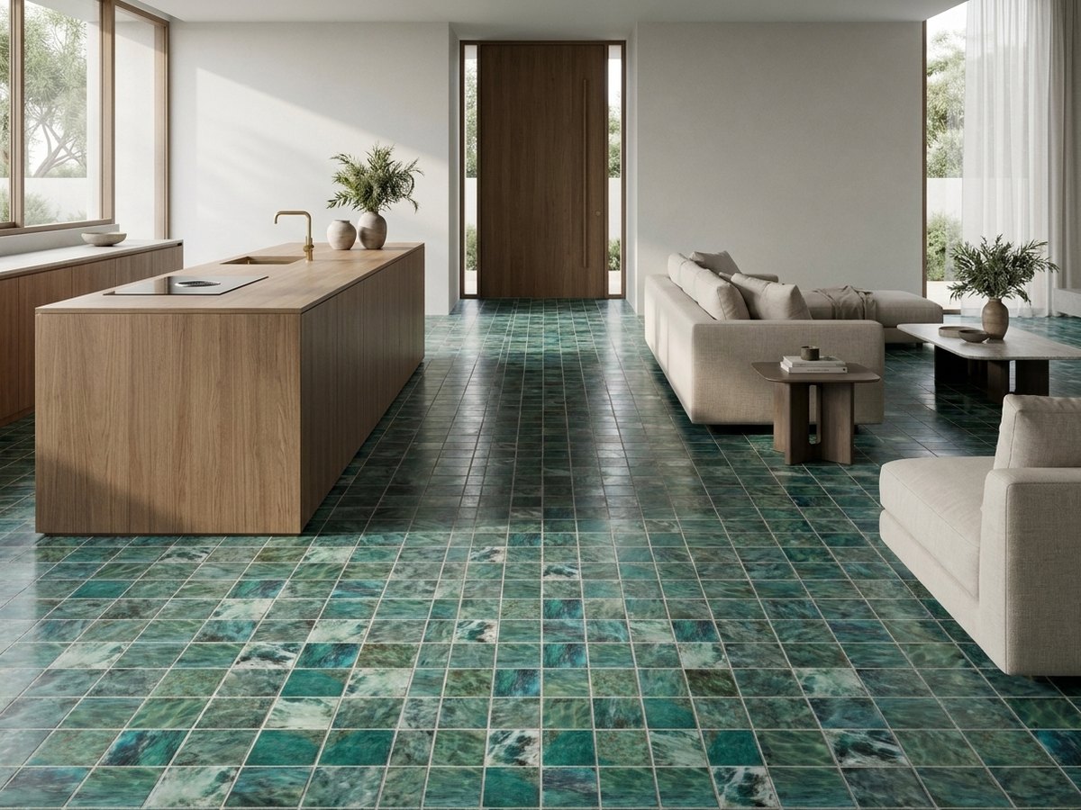 Penta Mar Green in a room