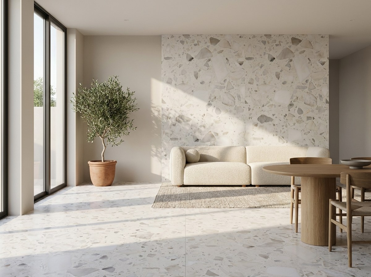Perla Alba in a room