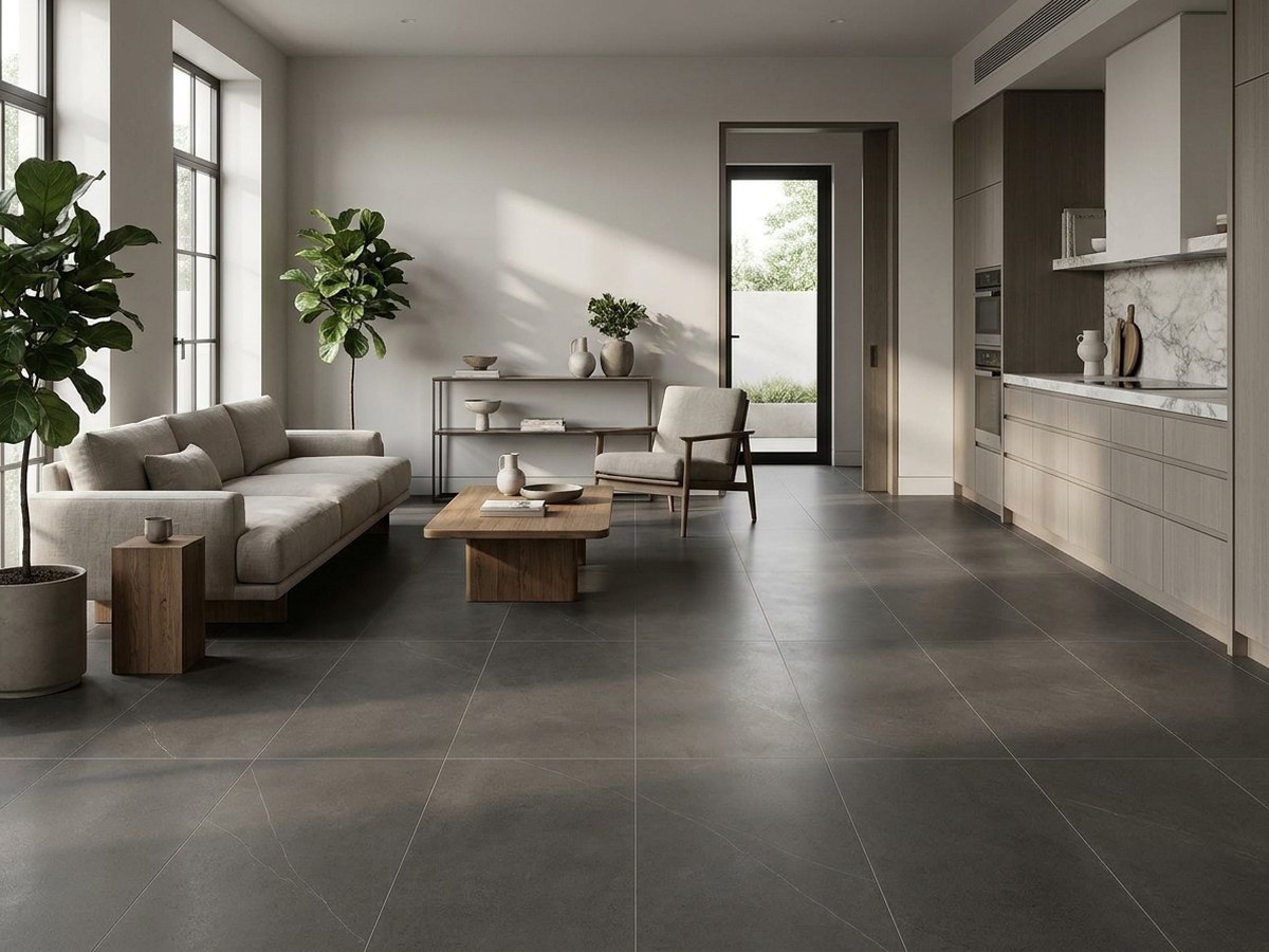 Grigio Diamante in a room