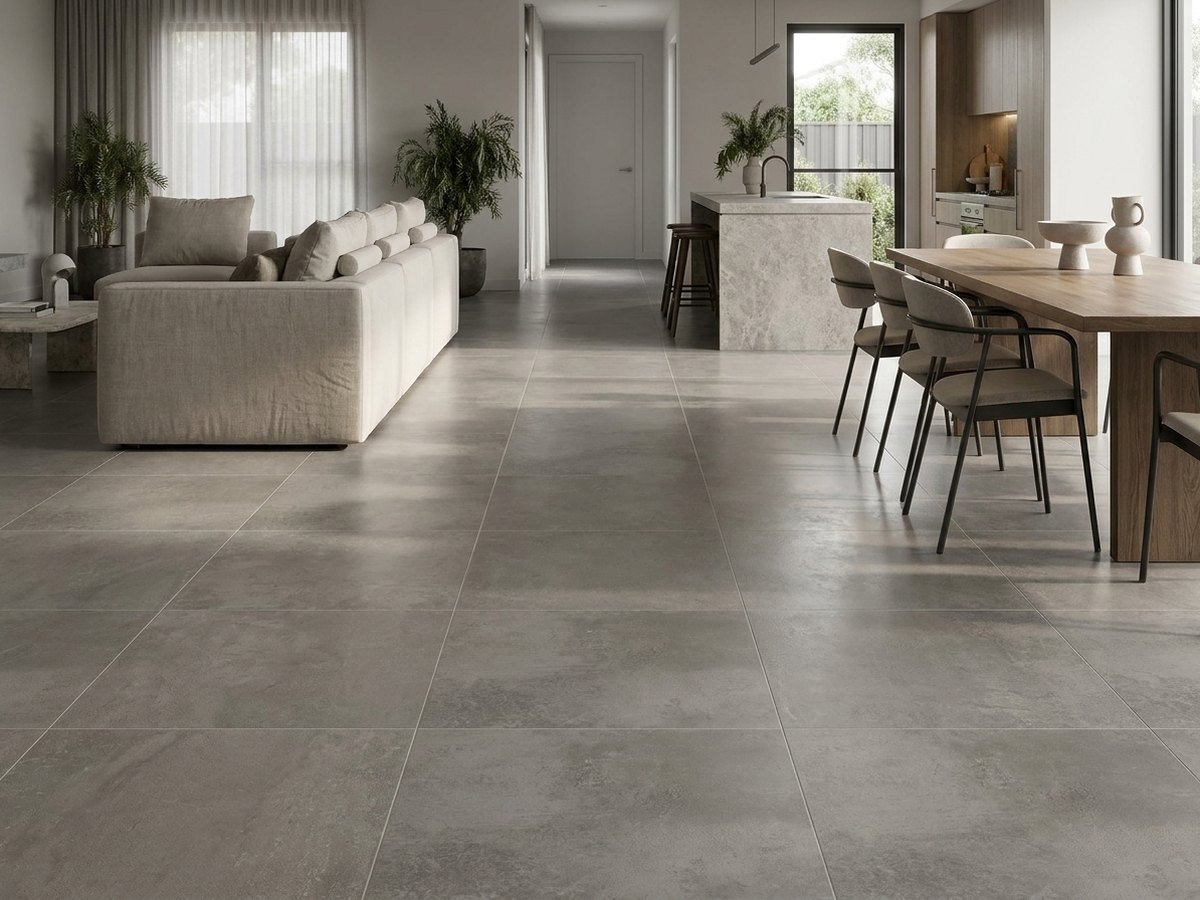 Grigio Aurora in a room