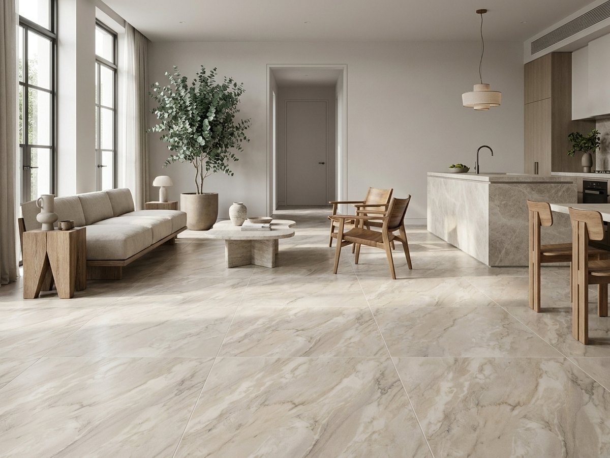 Rapolano Marble Beige in a room
