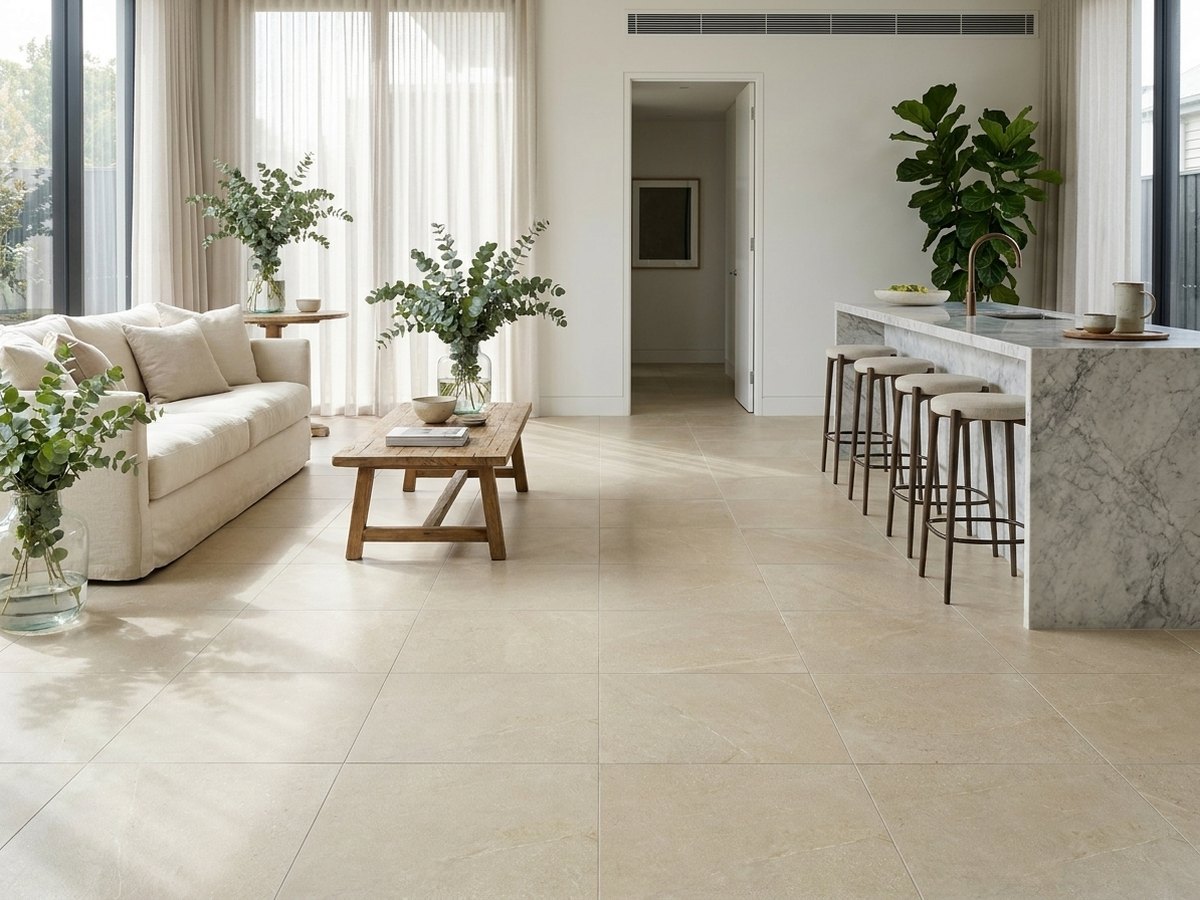 Bianco Perla in a room