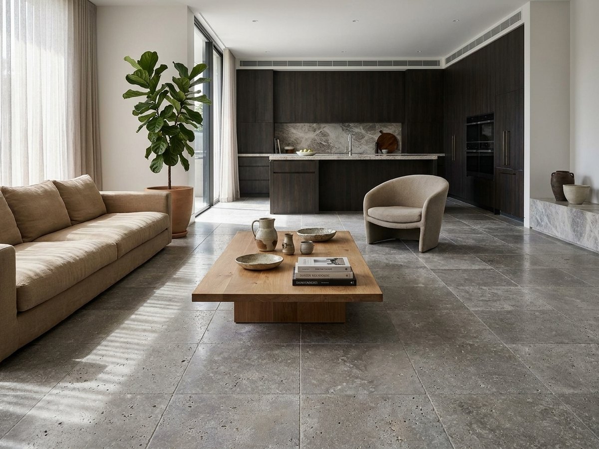 Granito Mezzanotte in a room