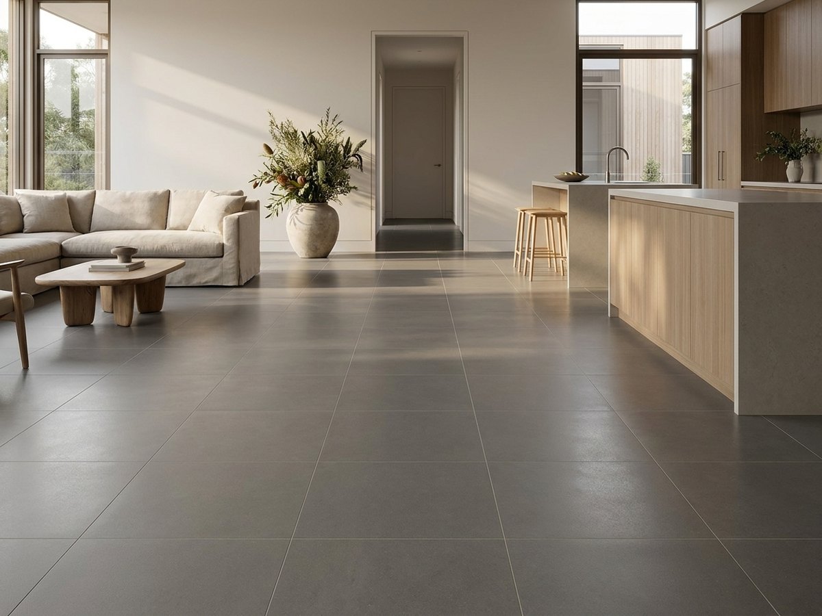 Surface Mid Grey Relief in a room