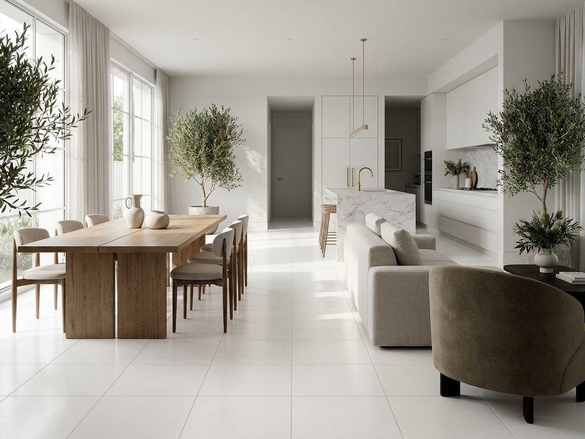 Surface Off White Relief in a room