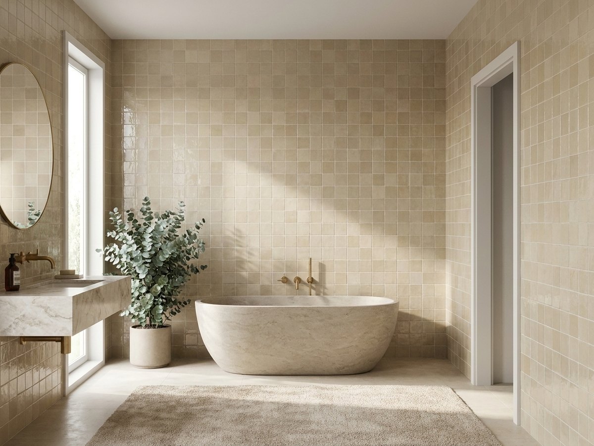 Travertino Marmo in a room