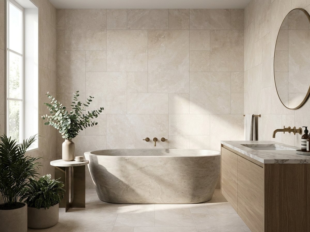 Travertino Sereno in a room