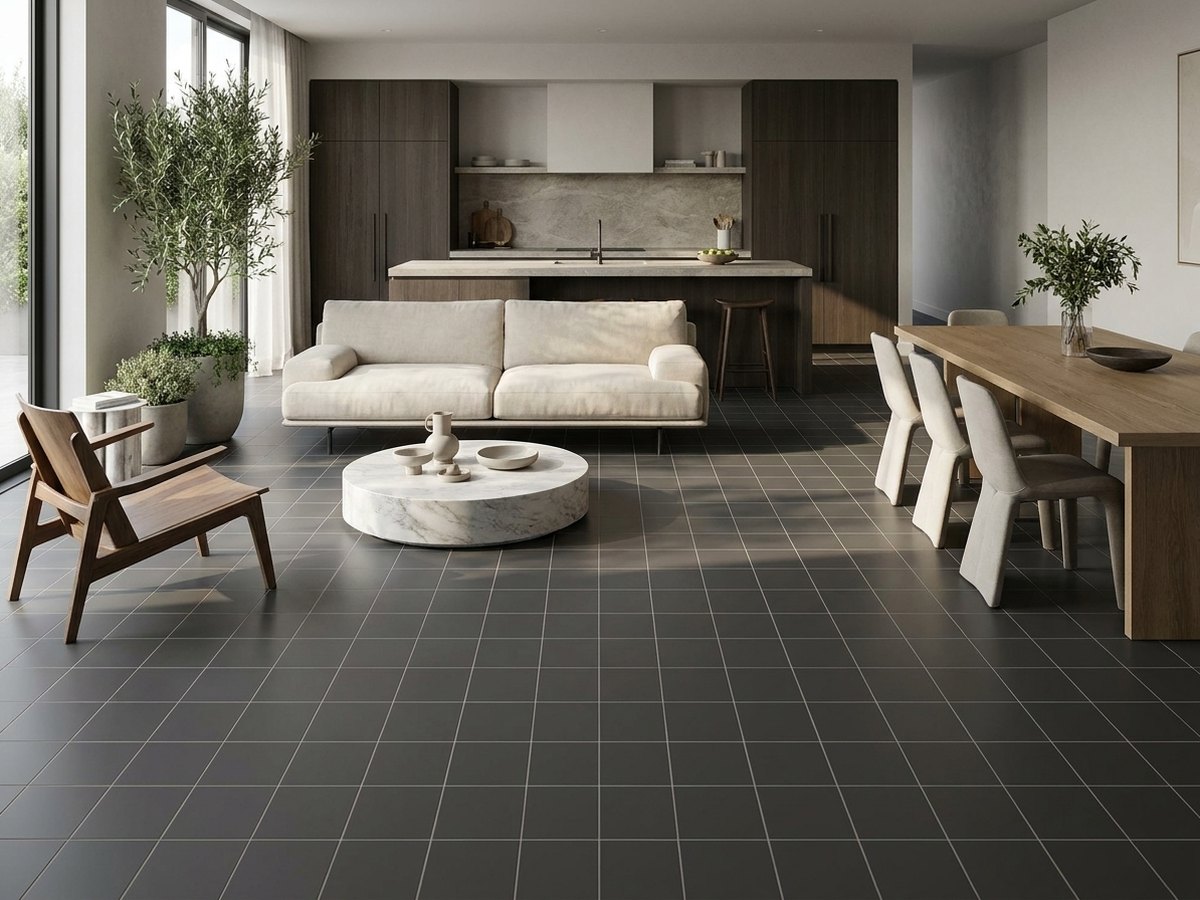 Beton Venezia in a room