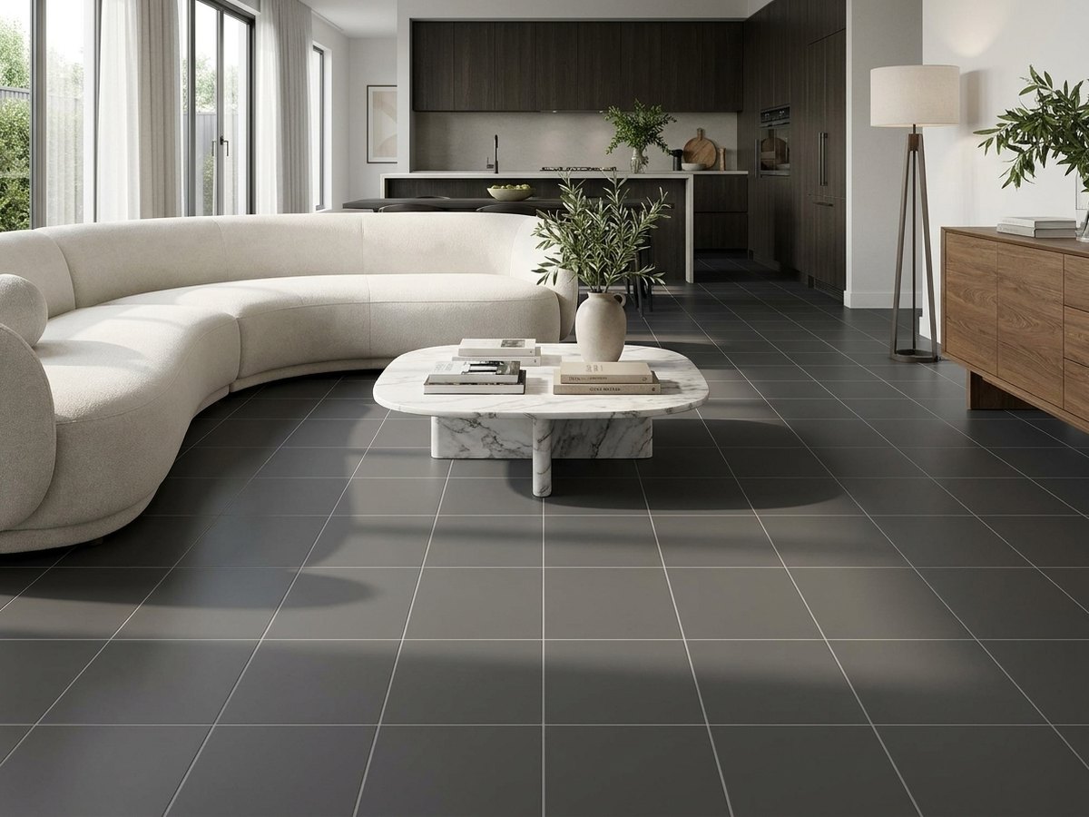 Beton Seta in a room