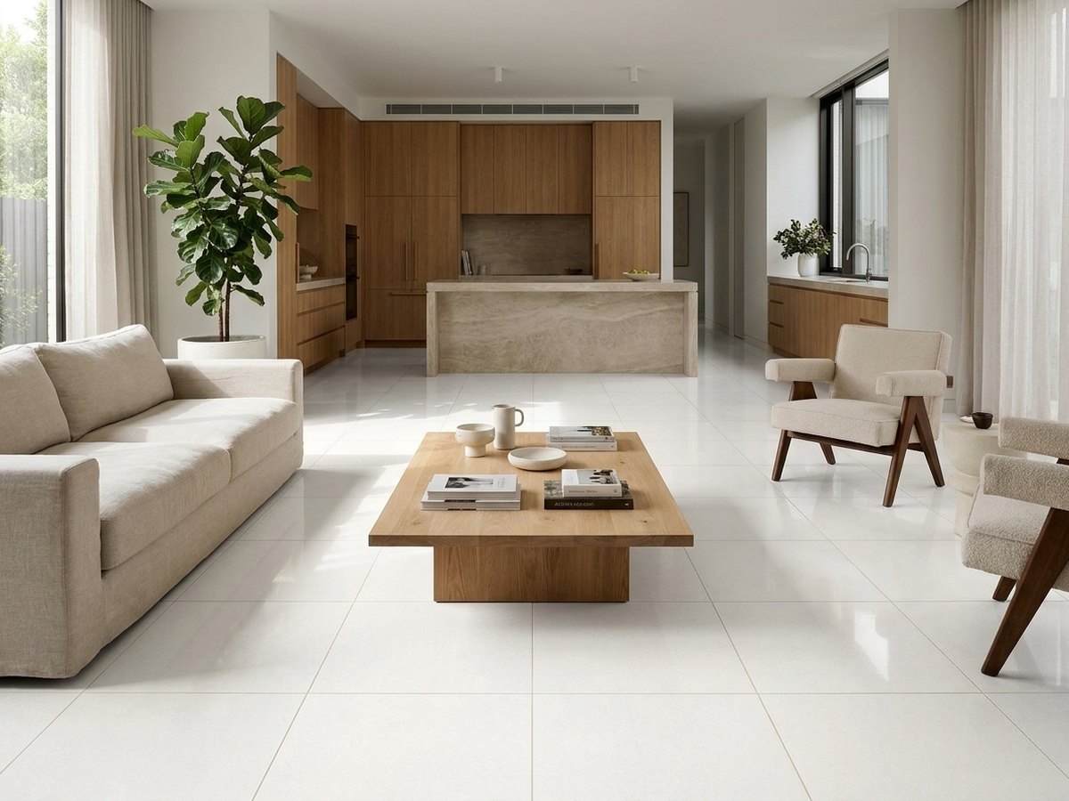 Arabescato Meridiana in a room
