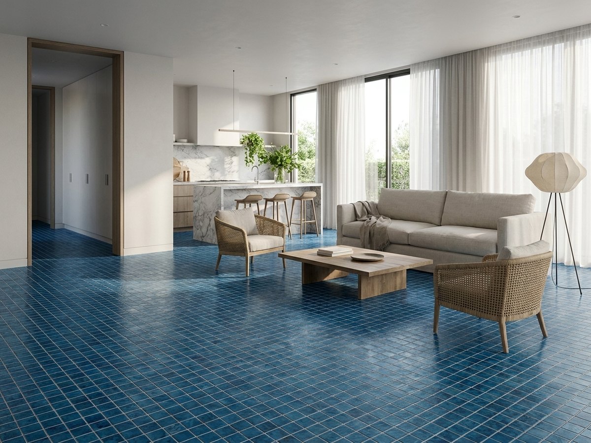 Vanguard Arrecife Blue in a room