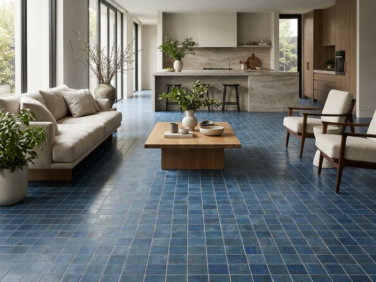 Vanguard Forest Blue in a room