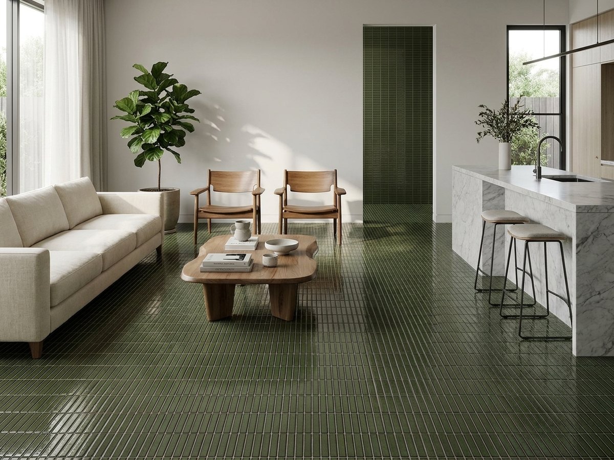 Portoro Broccato in a room